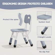 Kids Tables & Chairs - Grey - View 2