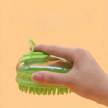 Pet Bath Brush | Multi-Function Dog And Cat Massage Comb | Durable Plastic With Ergonomic Grip | Suitable For Golden And Tabby Breeds | Improves Pet Hygiene And Comfort, Pet Grooming Brush | Ergonomic Design | Pet Bathing Tool, Pet Grooming Brush - View 8