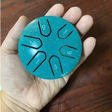 Mini 3 Inch Steel Tongue Drum, Ethereal Drum, Carbon Steel Hand Drum, Portable Mini Iron Drum, Includes Drum Mallets, Music Book, Suitable For Beginners, Gift For Music Lovers, Applicable For Camping, Meditation Or Yoga, Crisp Tone, Relaxing And Stress-Relieving - 3 Inch Steel Tongue Drum - View 9