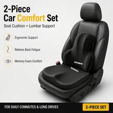 2pcs Car Seat Comfort Set, Memory Foam Lumbar Support Pillow And Ergonomic Seat Cushion, Suitable For Daily Commute And Long-Distance Driving - Lumbar Support and Seat Cushion Set - View 11