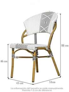 Outdoor Chairs - Black and White - View 6
