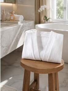 Disposable Bathrobe Unisex Long Portable Hotel Bathrobe Travel Towel Set Suitable For All Seasons Suitable For Travel And Business Trips 1pc/2pcs/4pcs/6pcs Optional - White - View 3