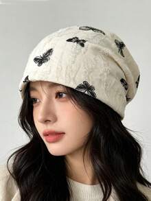 1pc New Personalized Letter Velvet Beanie Hat, Lightweight Summer, Outdoor Sports, Cool Men's Hat, Unisex Casual Spring/Autumn Cap - Multicolor - View 31
