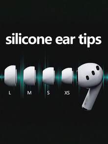 3 Pairs Soft Silicone Ear Tips/Ear Caps For AirPocases. Anti-Slip Noise-Canceling Replacement Ear Tips. Pro Bluetooth Headphone Accessories, Smart Headphone Ear Tips, AirPods4 Protective Case, Phone Ear Tips, Pencil Case, Room Decor Scene. - View 4
