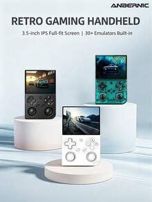 ANBERNIC RG35XX Pro, Retro Handheld Game Console, IPS HD Screen, Dual Joystick Gaming Buttons, Built-In Multi-Emulator, Long Battery Life Portable Nostalgic Game Machine - View 1