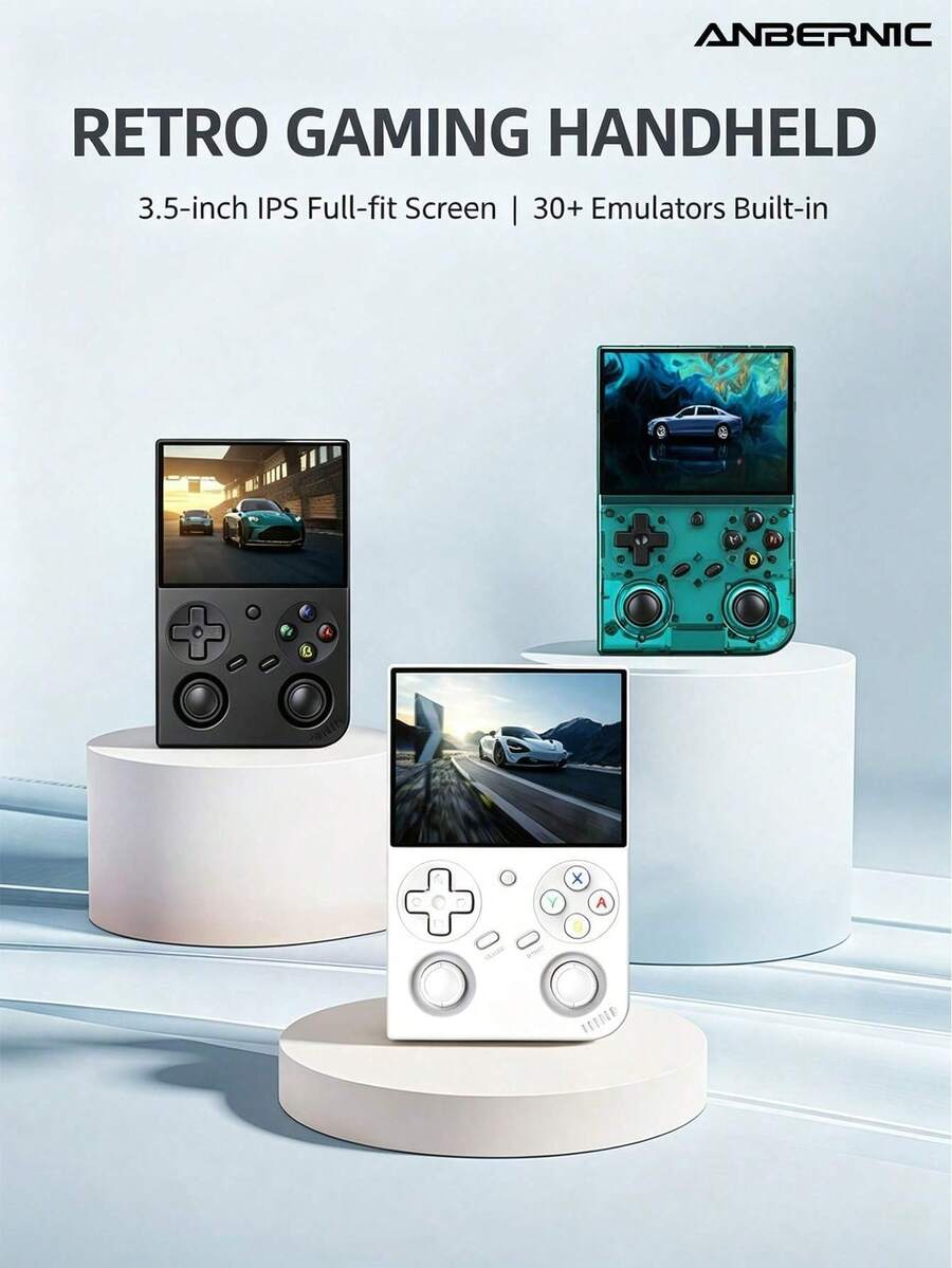 ANBERNIC RG35XX Pro, Retro Handheld Game Console, IPS HD Screen, Dual Joystick Gaming Buttons, Built-In Multi-Emulator, Long Battery Life Portable Nostalgic Game Machine - View 1