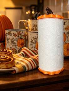 Apple Pumpkin Creative Kitchen Paper Towel Holder, Nordic Style Design Suitable For Stove And Dining Table, Lightweight Non-Slip Stable Paper Dispensing, Fits Daily Cooking And Holiday Gatherings, Designed For Families Who Value Kitchen Aesthetics And Practical Functions, Also A Great Gift For Halloween And Housewarming, A Thoughtful Gift For Yourself Or Friends And Family, Brighten Up Kitchen Storage Details, Add Warmth And Healing To Autumn Home Decor - Multicolor - View 10