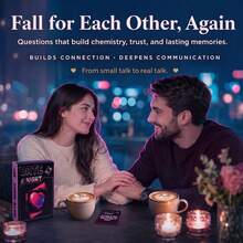 50-Piece Romantic Couples Card Game: Playful Prompts & Dares, Adventurous Challenges & Fun Date Night Activities, Two-Player Relationship Board Game, Valentine's Day & Anniversary Gift For Him And Her - Multicolor - View 2