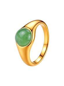 1pc Unisex Cast Stainless Steel Stamp Ring, Unique High-End Jewelry, Suitable For Daily, Business, Party Wear, Birthday Anniversary Gift For Him/Her - Ring - View 14