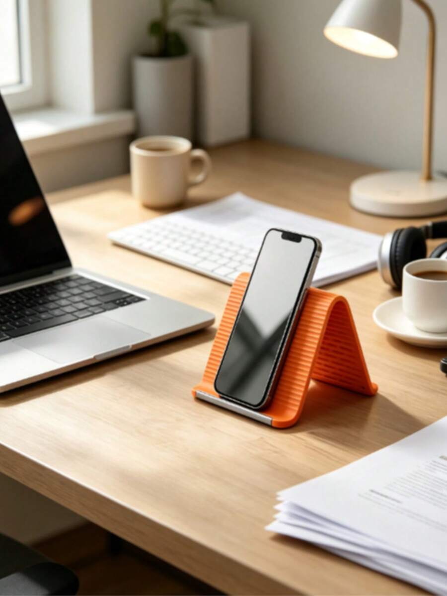 1PC Foldable Phone Stand, Portable Phone Holder, Universal Stand With Adjustable Angles; Suitable For All Mobile Phones; Ideal For Home Offices, Dorm Rooms, And Party Decor; A Perfect Desktop Accessory And "Lazy" Phone Holder.
