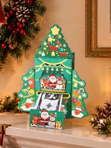 1 Set Christmas Tree Shaped "Money Pull" Gift Box - Creative Cash Gift Box With Surprise Pull Tab; A Fun And Unique Way To Give Christmas Gifts, Perfect For Christmas Holiday Party Supplies And Decorations - View 9