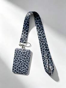 Leopard Print Card Holder Printed Card Bag Pendant, Bag Pendant Key Chain Wallet Business Bank Credit Card Holder For Men And Women, Suitable For Bag Decoration, Holiday Gift, Christmas Gift - Multicolor - View 11