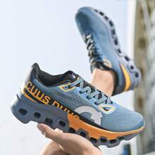 EDIXIM Men's Lightweight Shock-Absorbing Running Shoes, 2026 Autumn New Breathable Mesh Road Running Sneakers - Blue - View 7