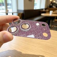 亮面相機鏡頭保護膜，適用於 iPhone 18 Pro Max/18 Pro，2026 新款酒紅色鏡頭膜，9H 硬度防刮 PC 材質，無氣泡、易安裝，高清晰透明，拍照清晰不模糊，時尚女性手機配件 - 彩色 - 查看 1