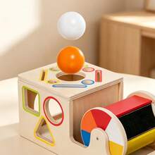 6-In-1 Color Sorting & Shape Matching Textile Drum Toy Set For Kids, Sensory Training Game Toy For Boys And Girls, Christmas Gift, Birthday Gift - Multicolor - View 9