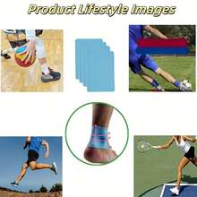 20-Pack Ankle And Achilles Sports Support Braces – Protective Sports Accessories – Herbal Ankle Support, Providing Ankle Ligament Support With Strong Adhesion, High-Elastic Breathable Design, Suitable For Daily Use And Various Sports Training - Multicolor - View 7