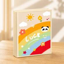 4x6 Inch Photo Album 100 Slots PU Leather Cover Photo Storage Book Insert Pocket Pages Can Hold 100 Photos Cute Cartoon Animal Sticker Design Kawaii Style Multiple Patterns Photo Storage Commemorative Travel Souvenir Gift - Cats and Dogs - View 3