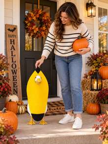 Banana Pepper Porch Goose Outfit, Cute Goose Clothes, Fits 23 Inch Statue, Outdoor Garden Yard Patio Lawn Decor - Multicolor - View 7