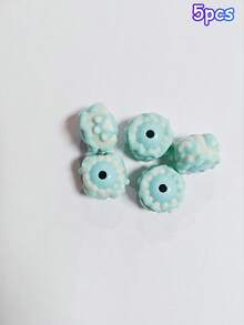 5pcs 16mm Acrylic Hand-Painted Round Beads Loose Beads DIY Bracelet Keychain Jewelry Accessories Material - Hand-painted Creamy Beads - View 12