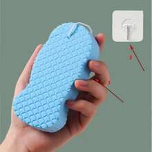 2pcs Exfoliating Bath Towel Set (1 Bath Scrub Towel + 1 Hook) 3D Textured Design Soft Skin-Friendly Bath Sponge Suitable For Bathing And Hand Washing Reusable Durable Deep Cleansing Pores Dirt And Dead Skin Cells With Hook For Easy Hanging And Draining Quick Lathering Easy Rinsing Gentle Exfoliation Without Damaging Skin Essential Bathroom Bathing Accessory Combining Cleaning And Skincare For A More Comfortable Bathing Experience - Multicolor - View 7
