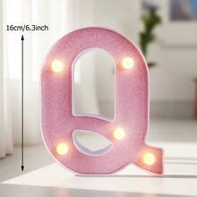 1pc 16cm Pink Luminous Letter Light, Home Decoration LED Letter Light, Indoor Room Wedding Proposal Birthday Party Decoration Letter Light Board - Pink Small Letters - View 26