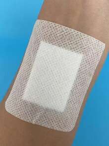 10pcs Breathable Self-Adhesive Soft Non-Woven Fabric Skin Patches, Soft Edges, Latex-Free, Comfortable And Gentle For Daily Skincare Use - View 6