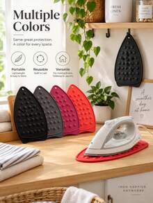 1pc Heat-Resistant Multi-Function Silicone Ironing Pad, Thickened Anti-Scald Design, Suitable For Ironing Board, Silicone Ironing Pad/Heat-Resistant Pad/Ironing Board Iron Placement Pad, High Temperature Resistant, Anti-Scald Tray - Multiple Styles - View 1
