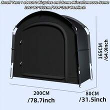 [Fits 2-3 Bicycles] Extra Large Outdoor Bicycle Cover Tent - UV Resistant, Fits 2-2 Bicycles, Portable, Foldable For Garage/Garden Storage - A - View 12