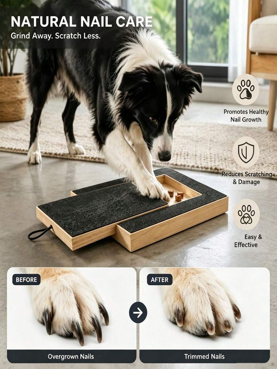 1 buah Papan Penggaruk Cakar Anjing, Alas Penggaruk Hewan Peliharaan Interaktif dengan Kompartemen Camilan, Papan Aktivitas Cakar Anti Selip, Alat Perawatan Cakar Anjing untuk Anjing Kecil, Sedang, dan Besar, Perlengkapan Hewan Peliharaan Dalam Ruangan, Perawatan Cakar Harian, Aktivitas Bermain & Memberi Hadiah Interaktif
