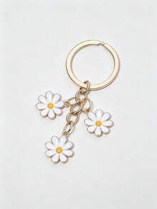 Cherry Blossom Keychain Simple Cherry Blossom Flower Phone Charm Decorative Accessory For Women And Girls - Multicolor New-6 - View 3