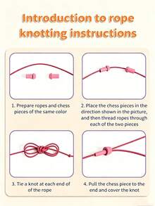 Untangle The Rope" Challenge Board Game – An Educational Toy For Kids To Develop Logical Thinking And Focus, Perfect For Parent-Child Interaction. - Multicolor - View 7
