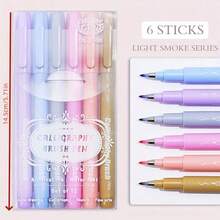 1 Set (6pcs/Set) Macaron Color Gel Pens, 0.5mm Ultra-Fine Tip, Quick-Drying Water-Based Ink, Comfortable Grip, Suitable For Drawing And Art Projects - Random Color and Style - View 13