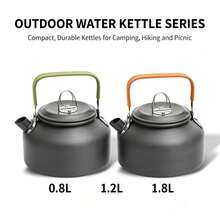 Outdoor Camping Coffee Pot Tea Kettle Hiking Fishing Picnic Cooking Boiling Water Kettle Large Capacity Portable - Multicolor - View 1