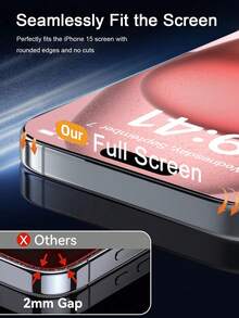 Navigator 3pcs [2026 New] 9H Tempered Glass Screen Protector, Compatible With IPhone18/18Pro/18Promax/17/17 Pro/17 Pro Max/17 Air/16/16 Plus/16 Pro/16 Pro Max/15/15 Pro Max/14/14 Plus/13/13 Mini/12/12 Mini/11 Pro Max/X/XS/XR, High Definition Transparent Anti-Scratch Bubble-Free - Clear - View 7