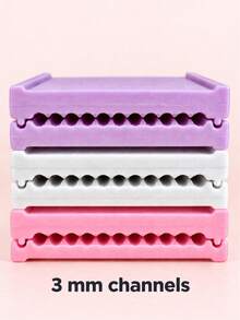 1pc Bead Shaper Board, 3D Printed 3-Color Smooth Multi-Use Ball Roller Plate For Nail Art Polymer Clay Handmade DIY Craft,Nail Supplies,Handmade Tool - Multicolor - View 5