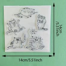 Halloween Spider Web Cat Witch Owl Pumpkin Clear Silicone Stamp,Vintage Gothic Reusable Transparent Seal For Scrapbooking Journal Card Making DIY Craft Decor Stamp - WS-2 - View 45