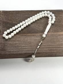 High Quality Resin Muslim Prayer Beads 45 Pieces Tasbih With Hollow Metal Pendant Islamic Prayer Beads Misbaha Eid Gift Multiple Colors Available - Multicolor - View 7