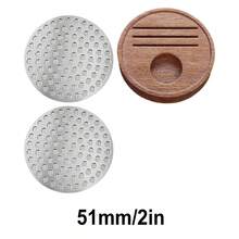 51/53/58mm Espresso Powder Sieve 2pcs, With Wooden Storage Box, Suitable For Portafilter, Stainless Steel Reusable Filter, Prevent Channeling, Espresso Machine Replacement Parts - Multicolor - View 8