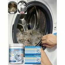 20/12/2PCS Washing Machine Deep Cleaning Tablets, Powerful Stain And Odor Removal, Drum Care, Automatic Washing Machine Cleaning Tablets, Deep Cleaning Formula, Suitable For Top-Loading And Front-Loading Washing Machines, Removes Odors, Hard Water Stains, Limescale, New And Old Models Randomly Shipped - Shape - View 13