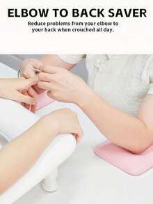 Square Nail Elbow Pad, Round Nail Pillow, Memory Foam Pad, Easy To Clean And Comfortable Nail Protection Pad, Manicurist Elbow Rest, Soft Manicurist Elbow Rest, Manicurist Arm Support Pad - Multicolor - View 5