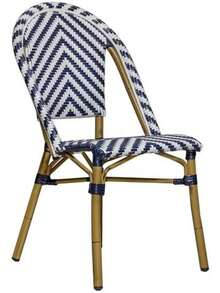 Outdoor Chairs - Blue and White - View 1