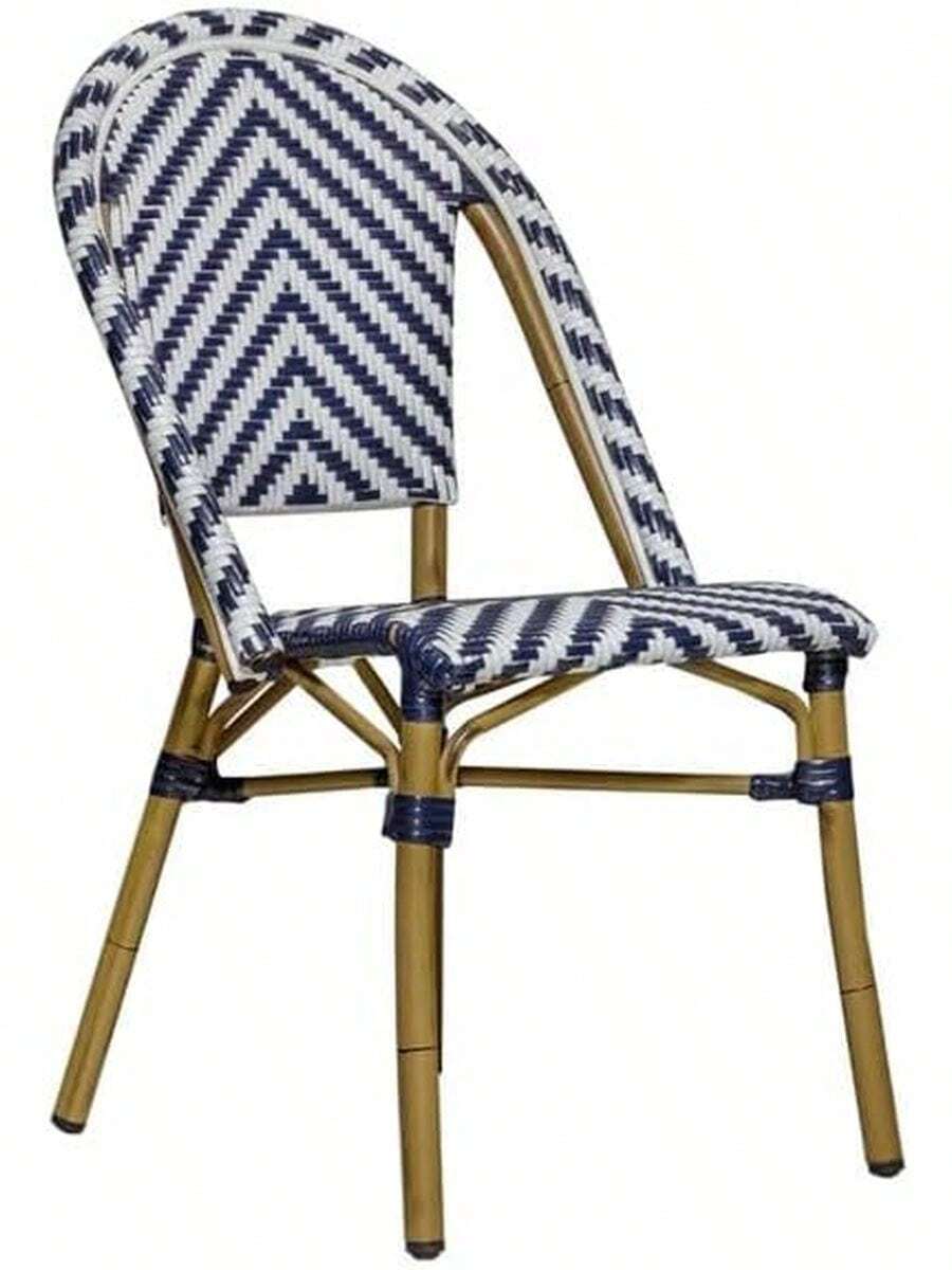 Outdoor Chairs - Blue and White - View 1