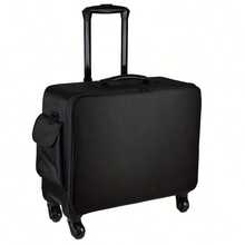 Professional Large Capacity Rolling Makeup Case, For Storing Eyelash Extension Supplies, Nail Art Tools And Cosmetics - Black - View 8