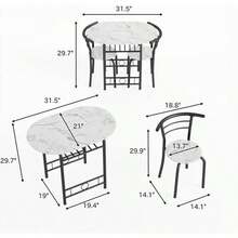 Dining Table & Chair Sets - White - View 3