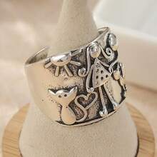 Vintage Silver Handmade Women's Ring, Commemorative Ring, Gift Ring, Bohemian Style Ring For Women - Silver - View 6