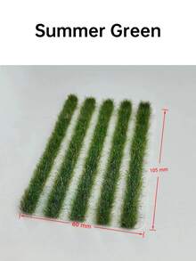 1 Box 5pcs Seasonal Mini Artificial Grass Tuft Model, 4 Colors 2.36*4.15in Realistic Sand Table Grass, Suitable For Various Scene Decoration, Train Track Miniature Landscape Model, Garden Model Landscape And Architectural Scene Layout DIY Material, Miniature Accessories - 1 Box Of Grass Tufts - View 14