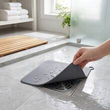 1pc.Flexible Reusable Silicone Drain Stopper Mat, Multi Shape Compatible Floor Drain Cover, Anti-Backflow Odor Blocker, For Shower, Laundry Room, Halloween Christmas, Birthday & Housewarming Party Decor - Multicolor - View 5