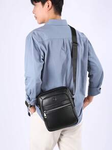 Men's Business Commuter PU Crossbody Bag, Great Gift For Holidays - Crossbody Bag - View 10