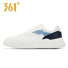 361degree New Men's Lightweight Versatile Retro Comfortable Casual Sneakers - White/Blue - View 4