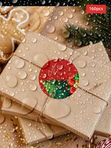 1/30/90/160 buah Stiker Bulat Elemen Natal yang Dapat Disesuaikan, Berbagai Ukuran, Sempurna untuk Undangan, Amplop, Toples, Baki Pajangan, Kotak Penyimpanan, Hadiah Ideal untuk Orang Tua, Teman, Pasangan, Tamu, Cocok untuk Natal, Pesta, Ulang Tahun, Hari Jadi - Multiwarna 1 - View 14